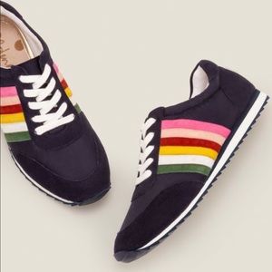 Boden Rainbow Stripe Trainers Shoes